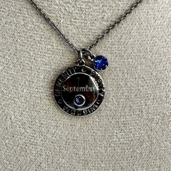 September Birthstone Pendant Necklace - Picture 2 of 4